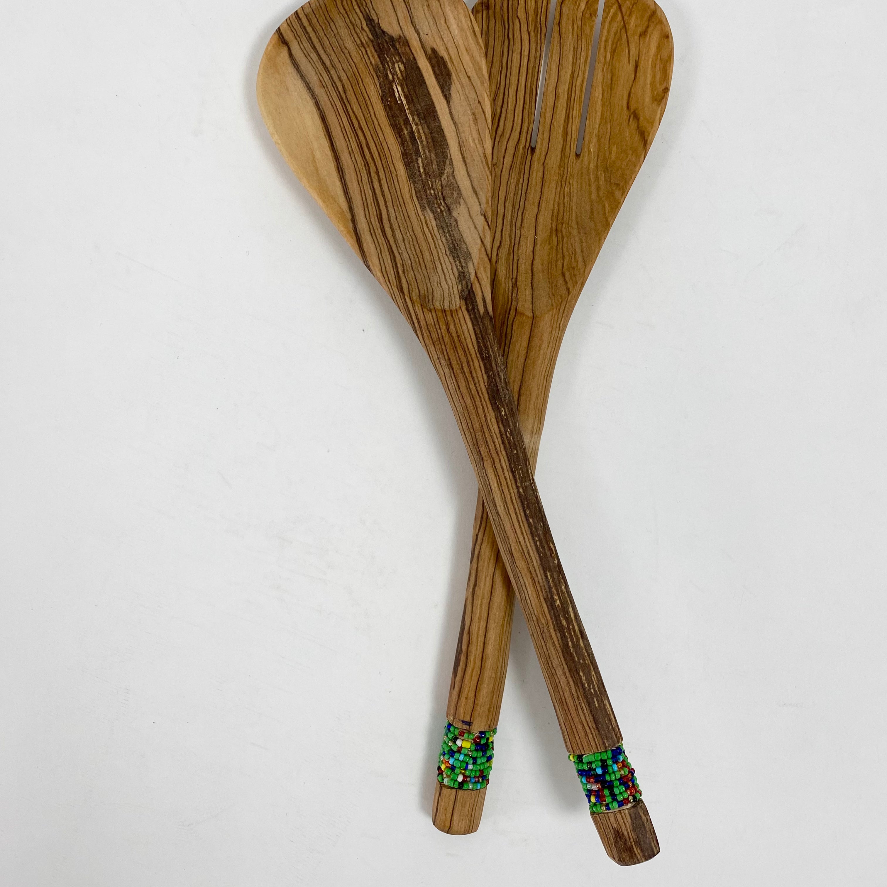 Wood cutlery no. 1 - Green mix
